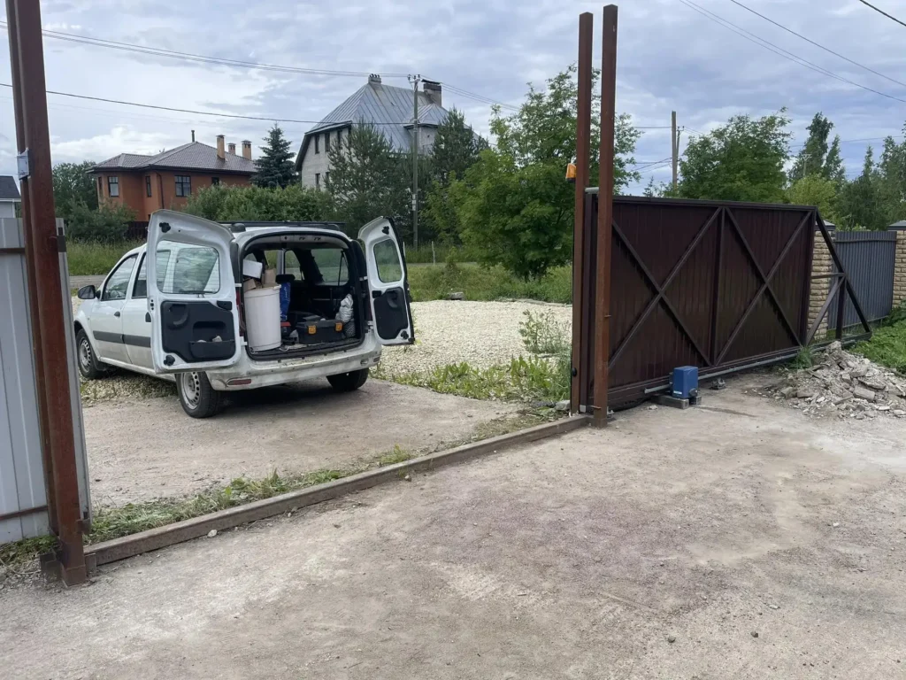 откатные въездные ворота